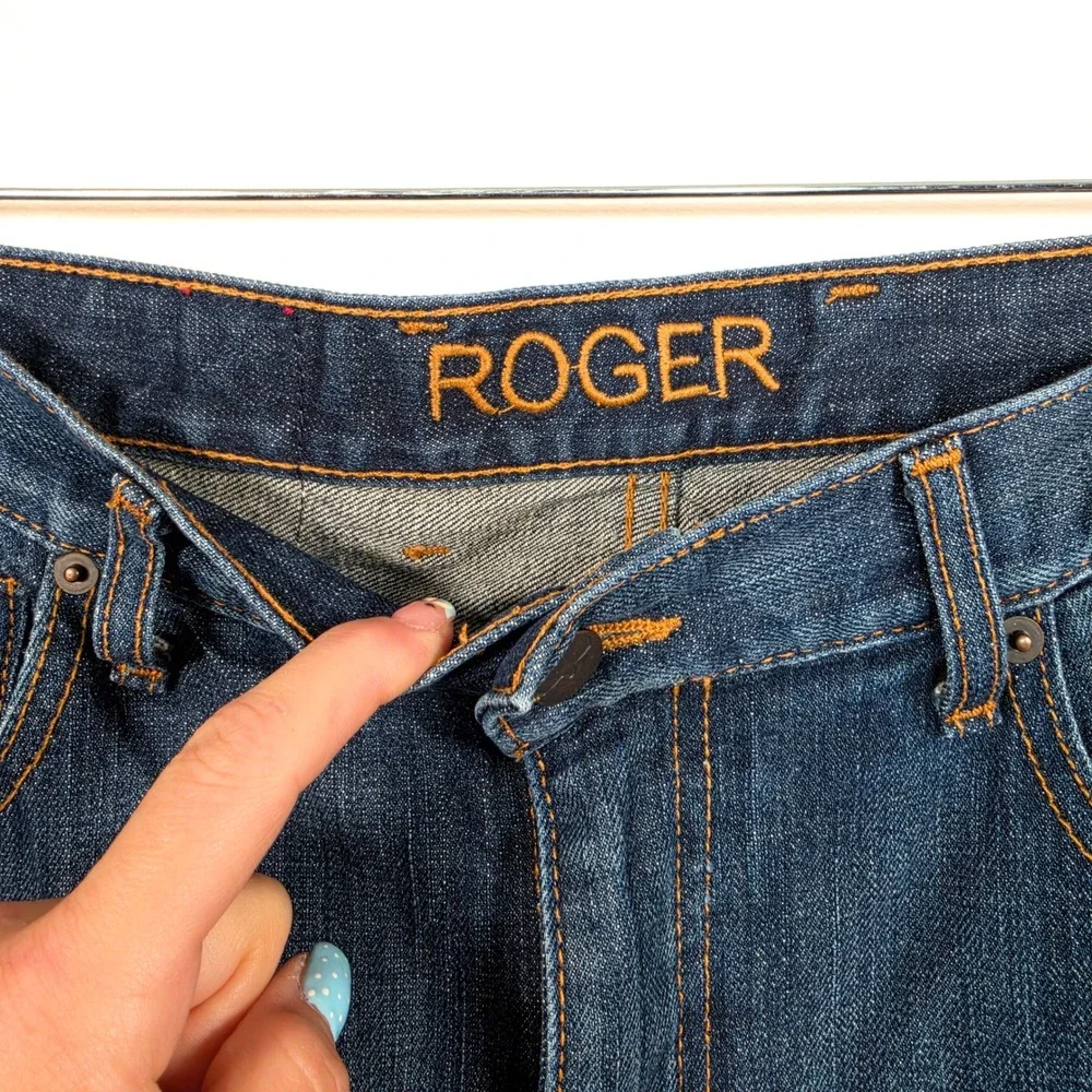 Kimes Ranch Roger Jeans Men's 31x32 Blue Slim Straight Western Denim USA